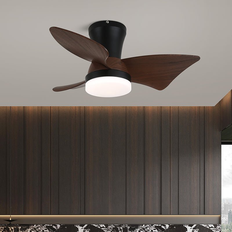 Luvora Plafonnier Ventilateur Minimaliste en Bois
