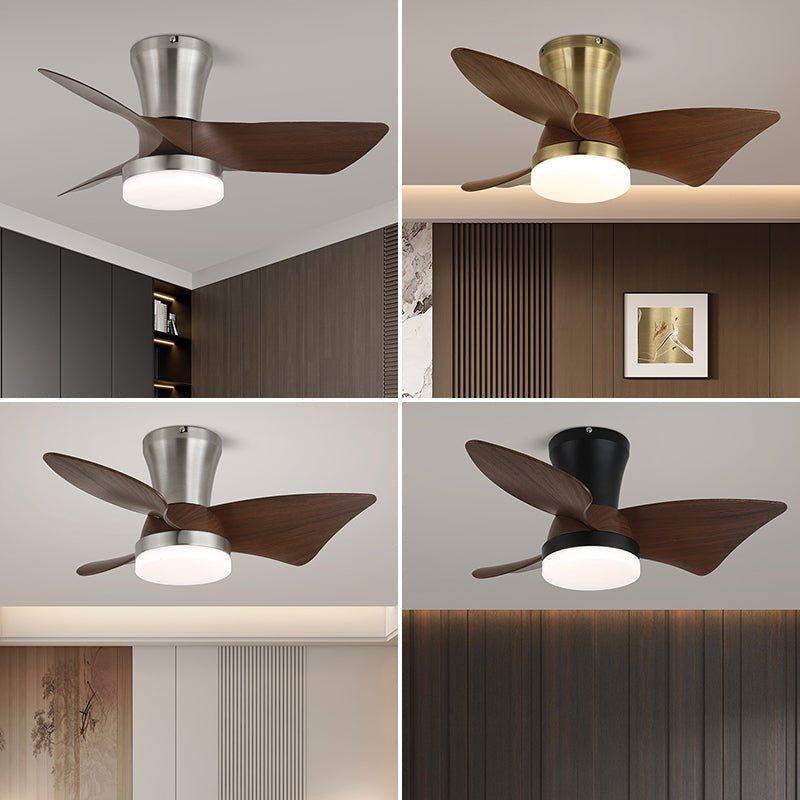 Luvora Plafonnier Ventilateur Minimaliste en Bois