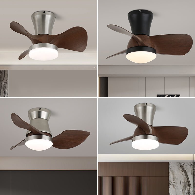 Luvora Plafonnier Ventilateur Minimaliste en Bois