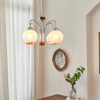 Ulliria Lustre Art Nordique Fleur En Noyer Et Verre