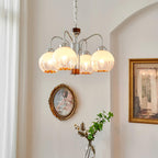 Ulliria Lustre Art Nordique Fleur En Noyer Et Verre
