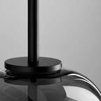 June Suspension Luminaire Design Verre Gris Fumé